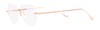 Оптическая оправа Anna-Karin Karlsson Crystal Nest Optical Pilot Rose Gold