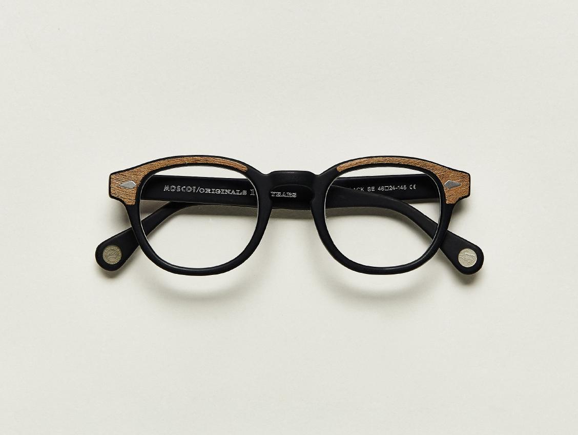 Moscot LEMTOSH MATTE BLACK/WOOD