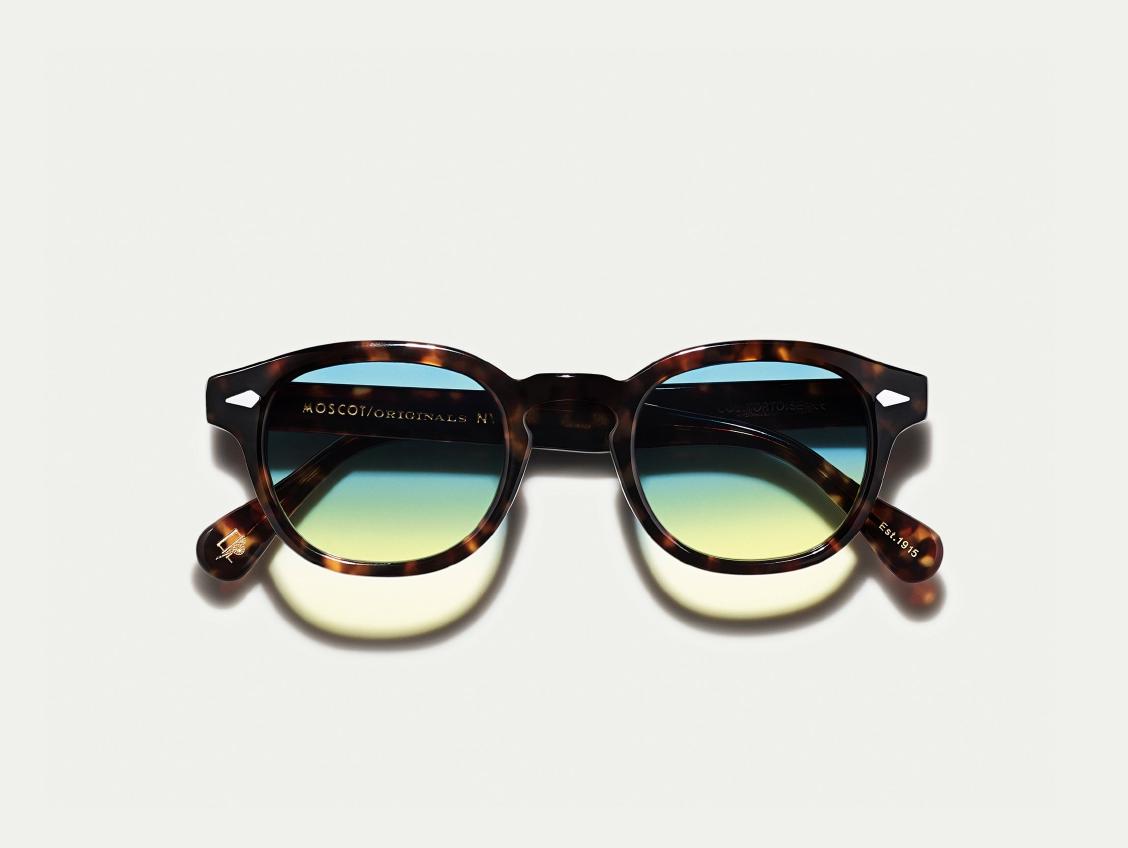 Moscot LEMTOSH TORTOISE AQUA SUNRISE