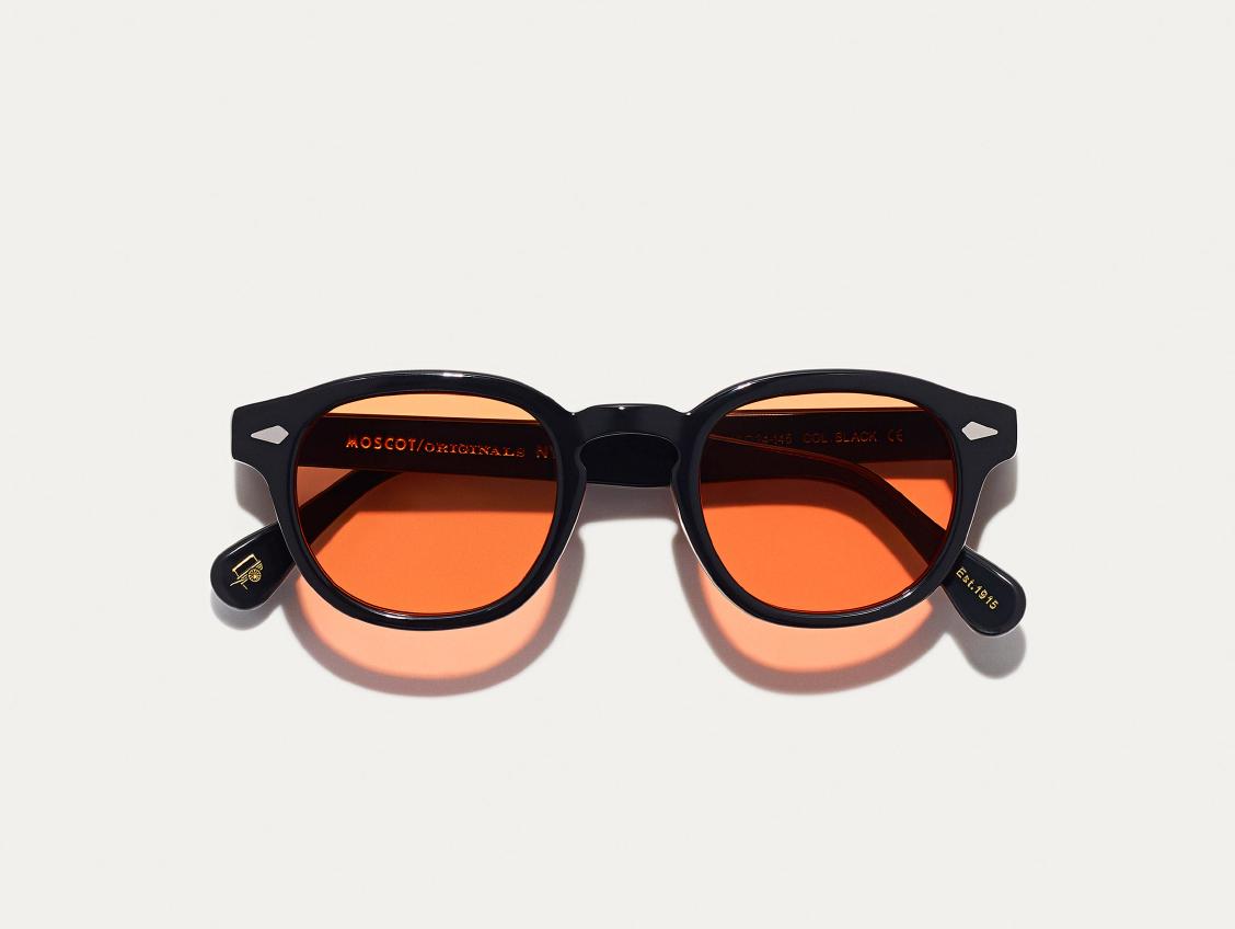 Moscot LEMTOSH BLACK WOODSTOCK ORANGE