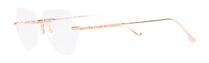 Оптическая оправа Anna-Karin Karlsson Crystal Nest Optical Pilot Rose Gold