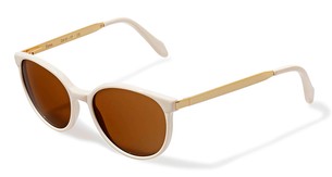 Солнцезащитные очки L.G.R. Keren CM White Cream/Gold Matt 26 Sunbrown