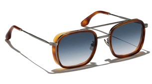 Солнцезащитные очки L.G.R. Askari Silver Antiqued/Havana Chiaro 02 Blue