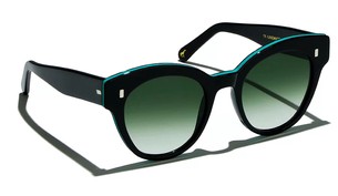 Солнцезащитные очки L.G.R. Bouganville Skin Black/Blue Calypso Leather 85 Green