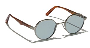 Солнцезащитные очки L.G.R. Meknes Silver Antiqued/Havana Chiaro 02 Light Blue
