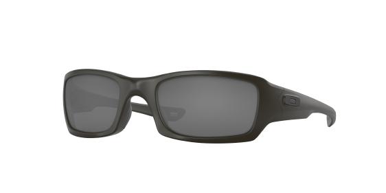Oakley fives squared black iridium polarized top