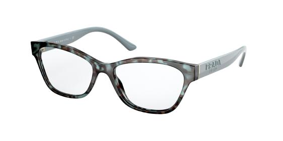 Prada blue eyeglasses clearance