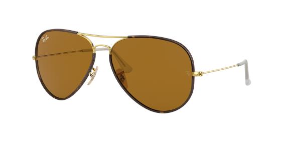 Brown ray ban aviator sunglasses discount