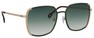 Солнцезащитные очки Odette Lunettes Bertha Sun Gold/Green