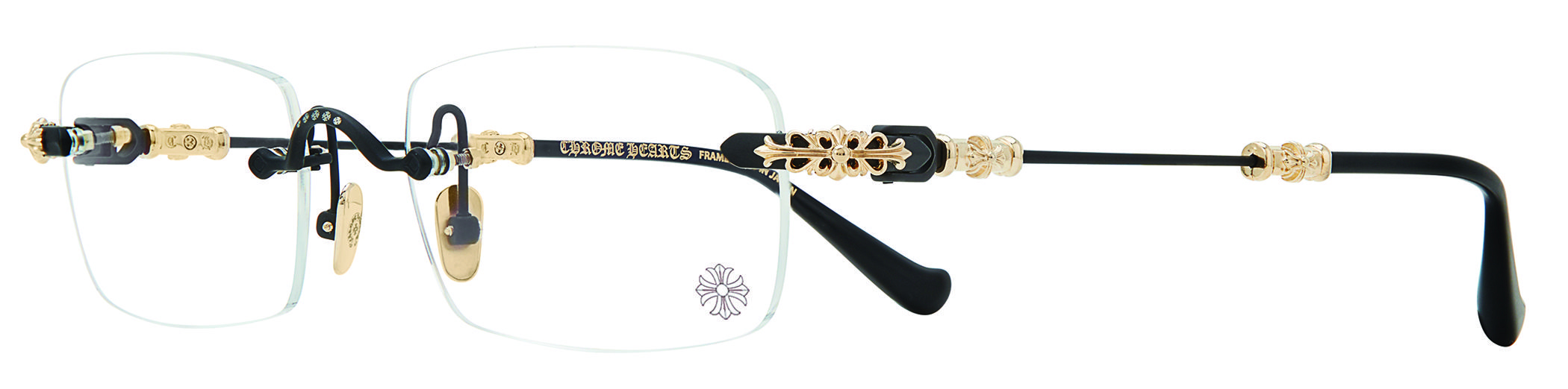 Оптическая оправа Chrome Hearts PILLS III GP-BK-P купить в Москве