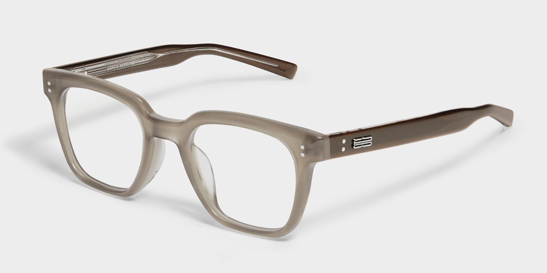 新品未使用 　GENTLE MONSTER Karl C1 Gentle Monster Karl C1 square-frame Glasses | White | FARFETCH
