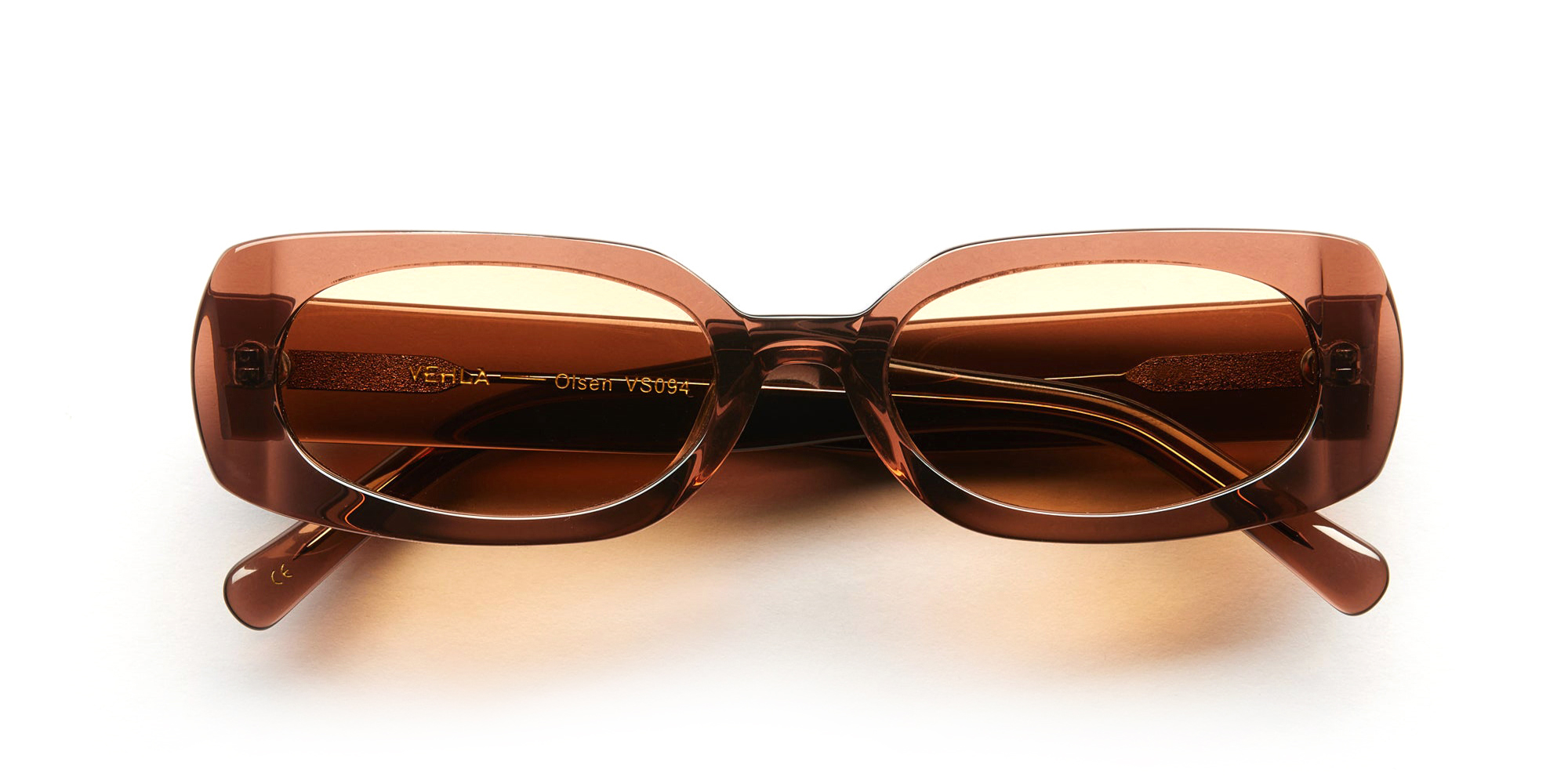 VEHLA Olsen Espresso/Cinnamon Rectangular Sunglasses Dixie Sunglasses | Choc Tort Cinnamon | VEHLA main image 2