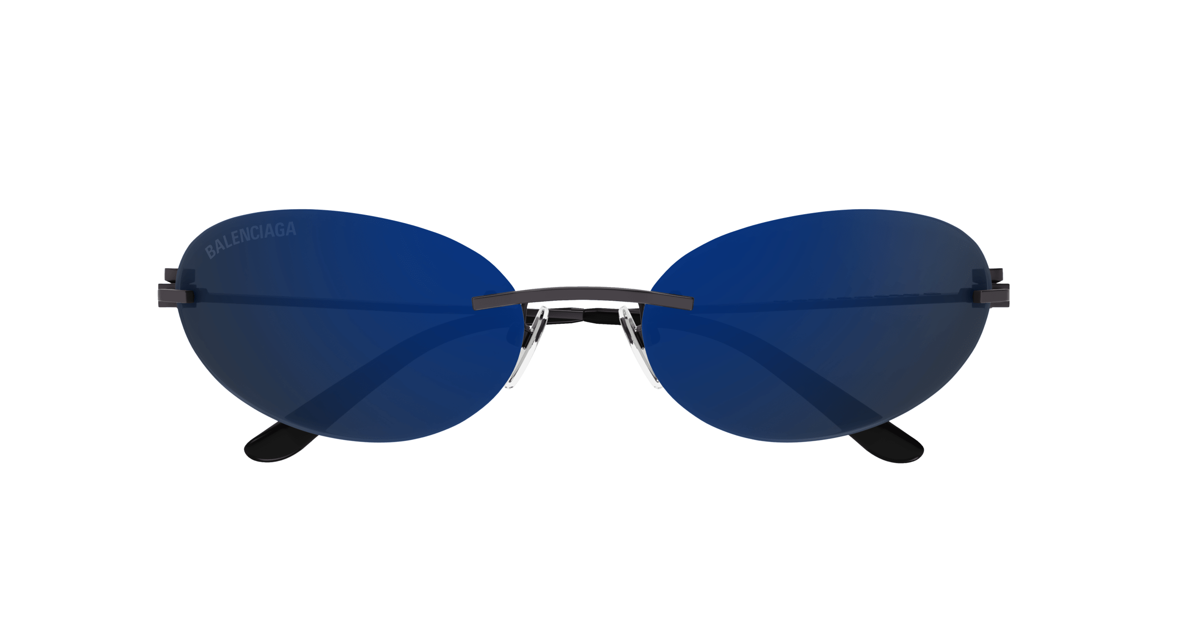 Balenciaga BB0179S-003 Sunglasses Pre-owned Balenciaga Glasant 0179 Ruthenium Silver Mirrored  main image 2