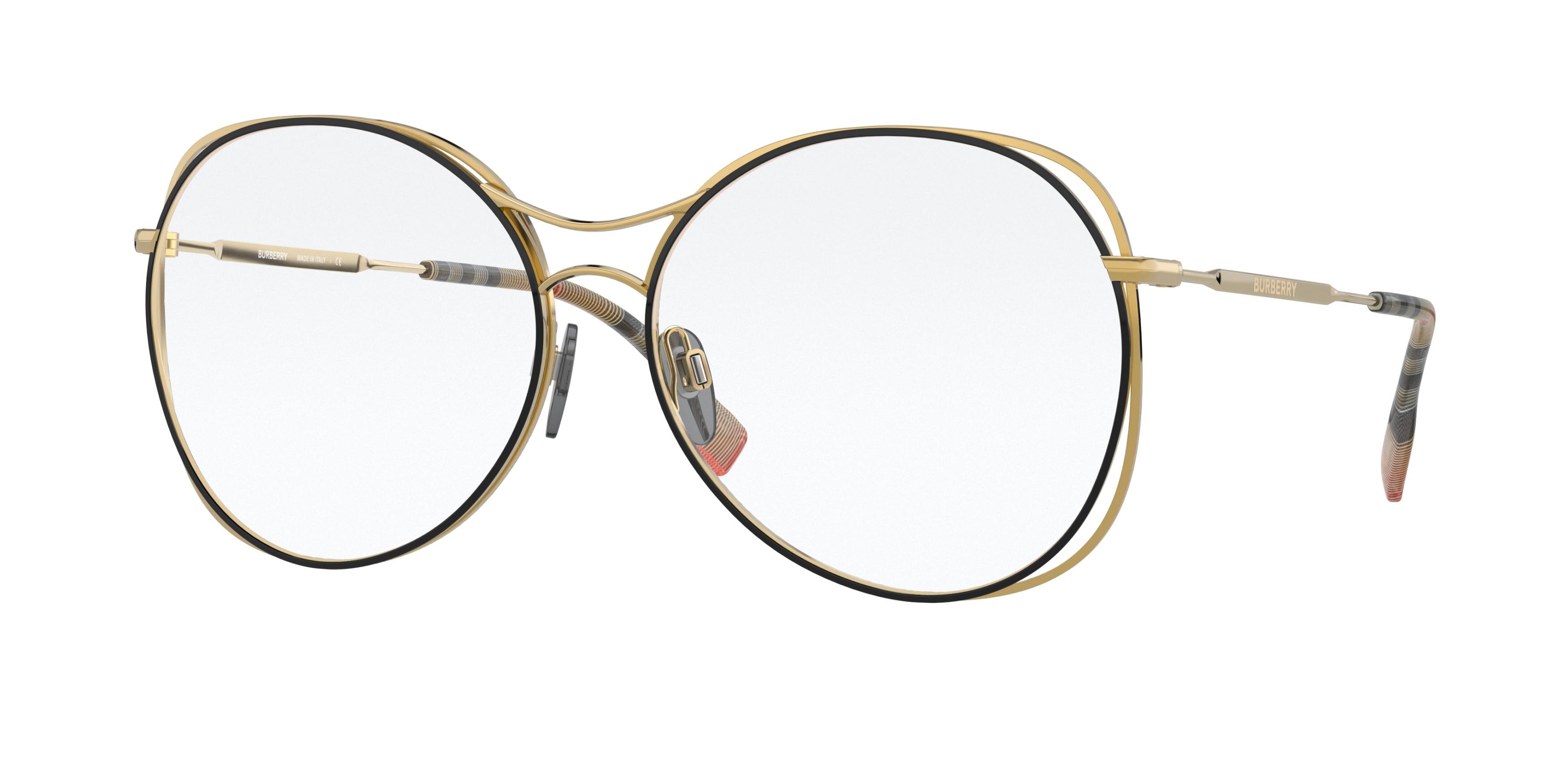 Burberry eyeglasses gold hotsell