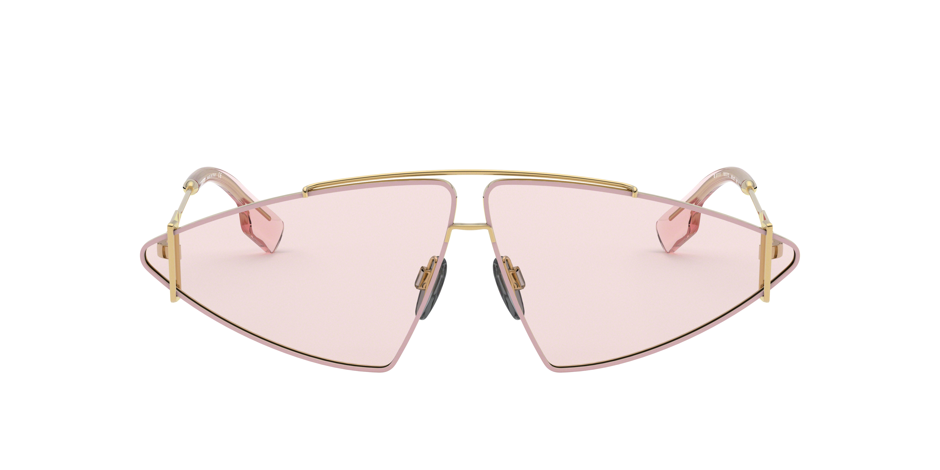 Burberry BE3111 Sunglasses in Gold Pink Burberry iconic BE3111 B 3111 Authentic Oversized Sunglasses  main image 2