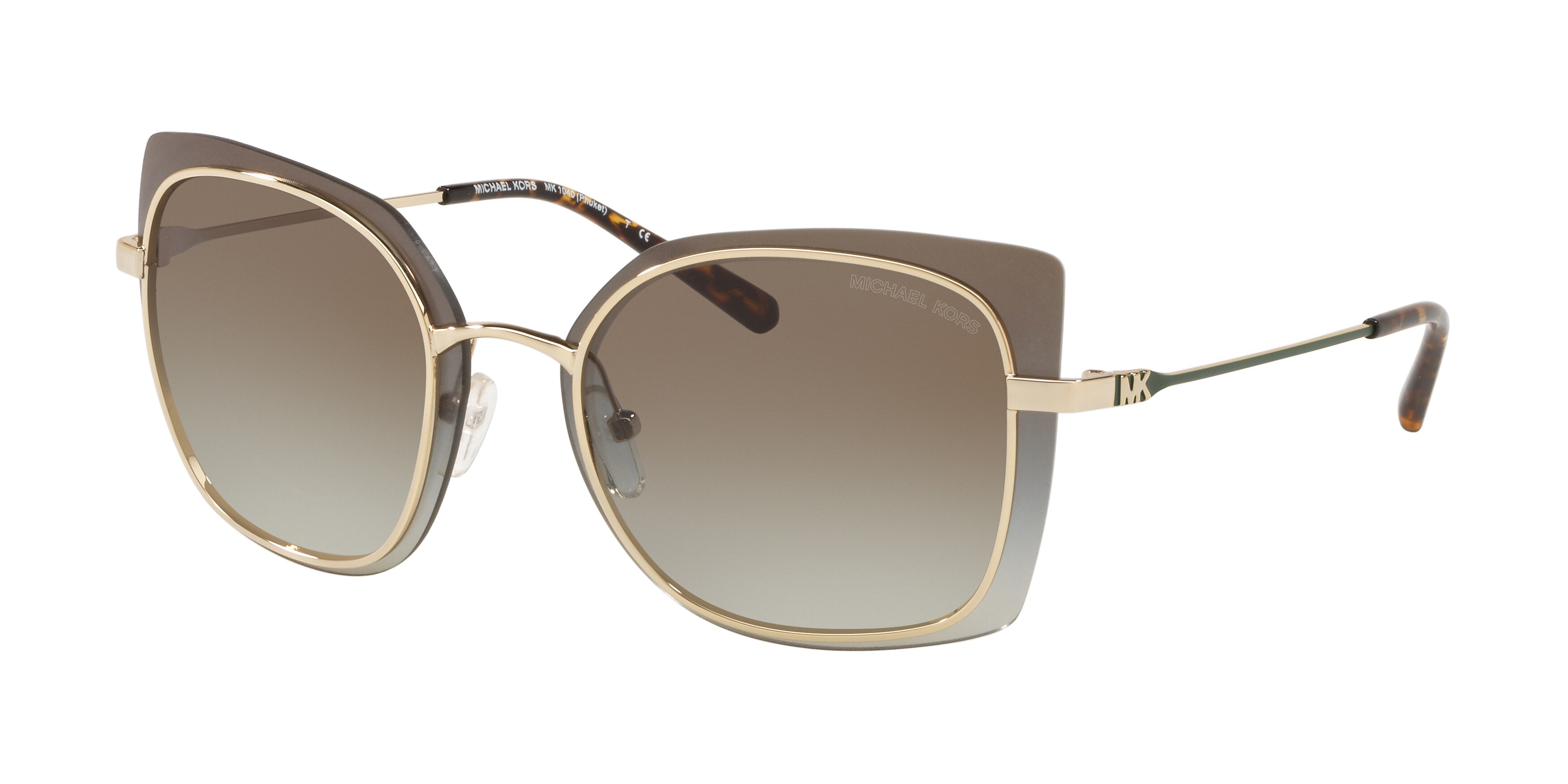 Michael Kors MK1040 PHUKET Sunglasses Gold & Silver Butterfly Frame NWT Michael Kors Quebec MK1150 1896/3H Sunglasses - US main image 4