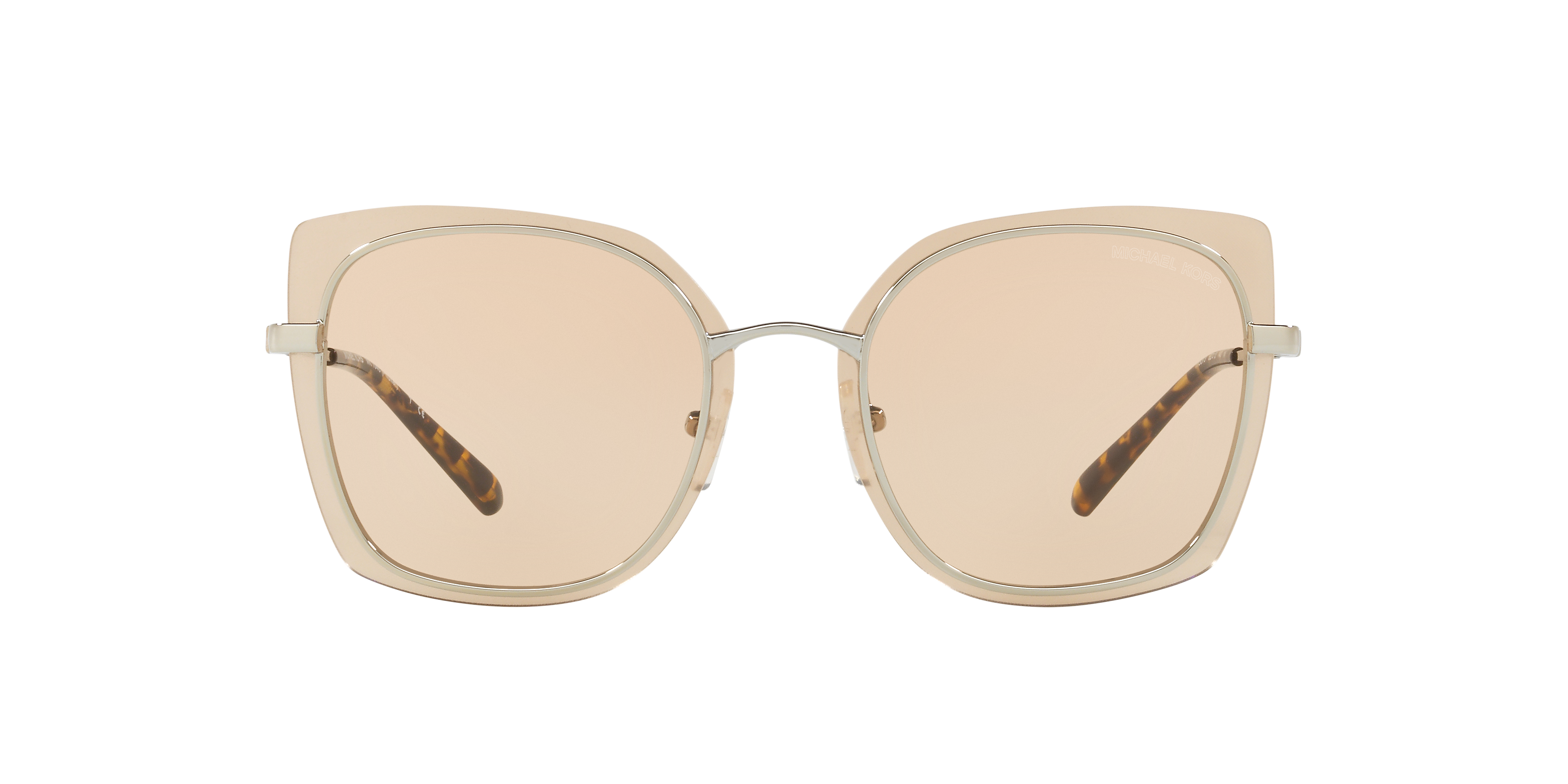 Michael Kors Phuket 1040 115373 Shiny Silver Light Brown Sunglasses Michael Kors Phuket MK1040 101411 Sunglasses Gold-Black  main image 2