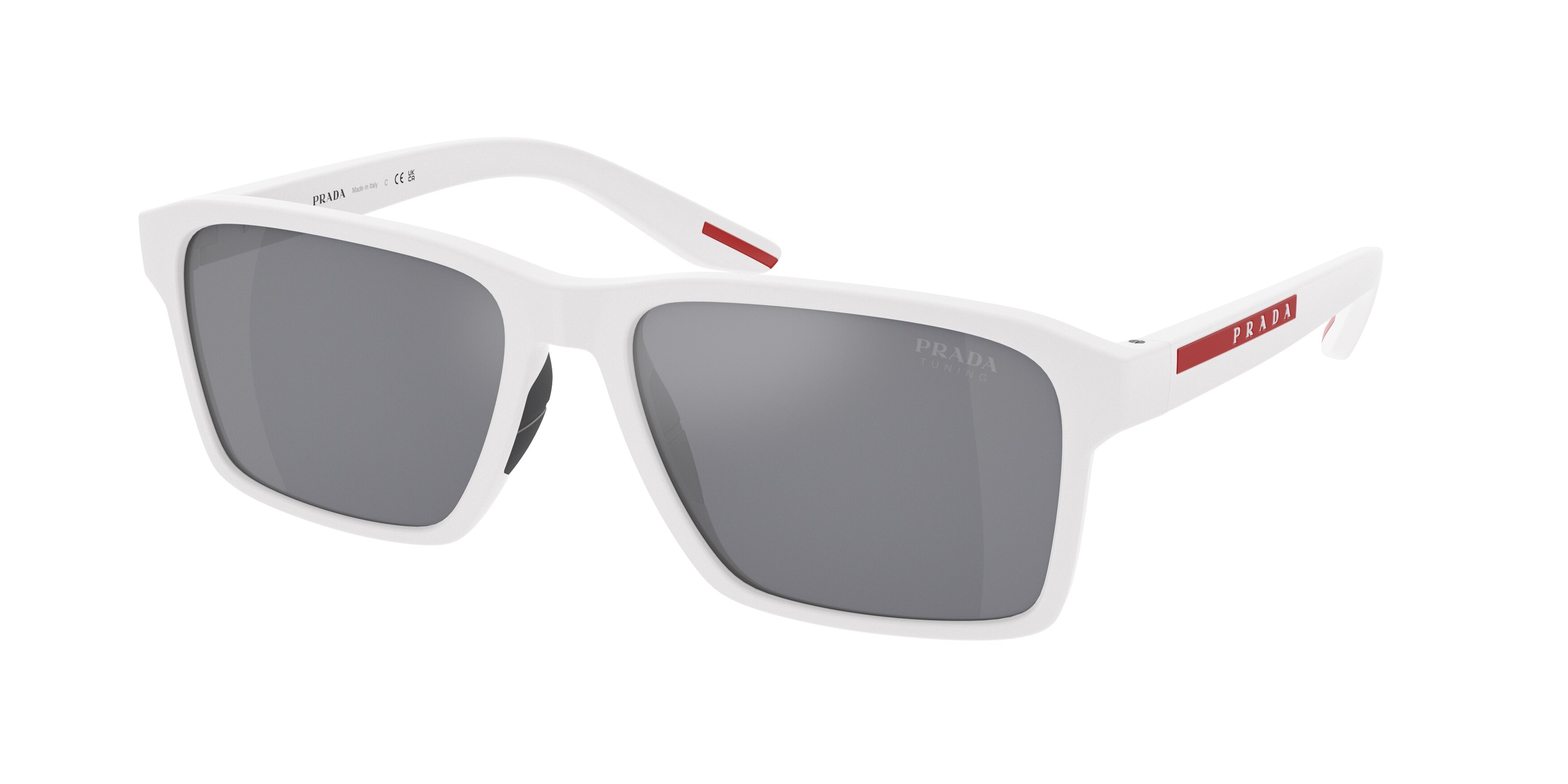 Prada linea rossa white on sale