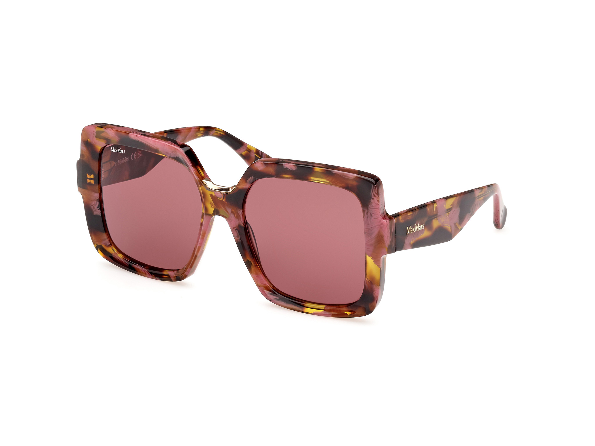 Max Mara Ernest MM0088 Oversized Square Sunglasses Pink Tortoise 55S 56-18-140 Max Mara Square Sunglasses for Women for sale | eBay main image 3