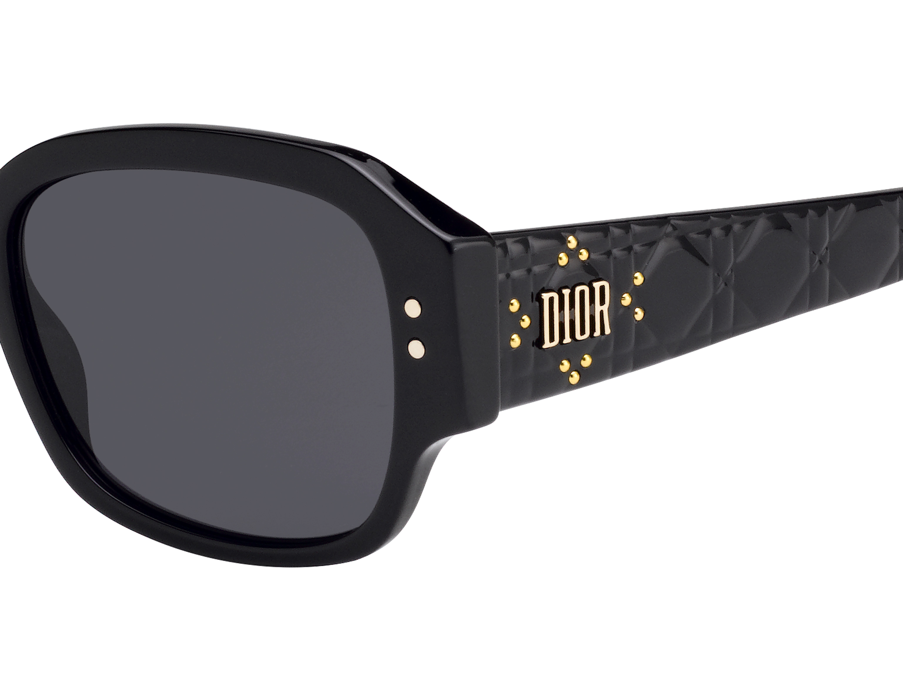 CHRISTIAN DIOR LADYDIORSTUDS5F 807IR BLACK/GREY WOMEN’S SUNGLASSES Christian Dior 284867 Lady Dior Studs 5f Sunglasses Black 57  main image 2