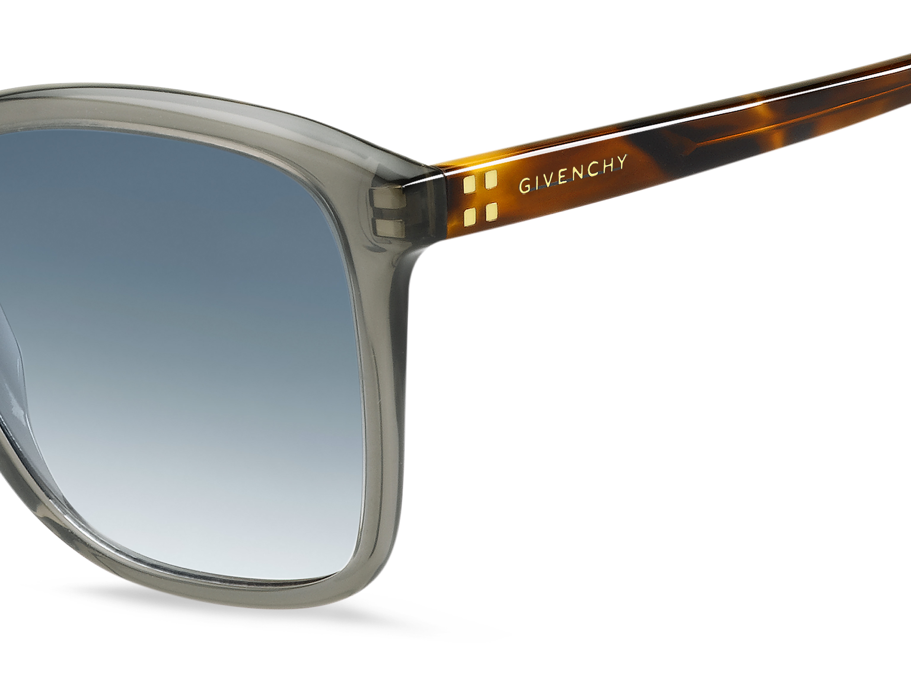 GIVENCHY GV 7108/S - KB7 08  Givenchy Dark Blue Gradient Square Ladies Sunglasses GV 7108  main image 2