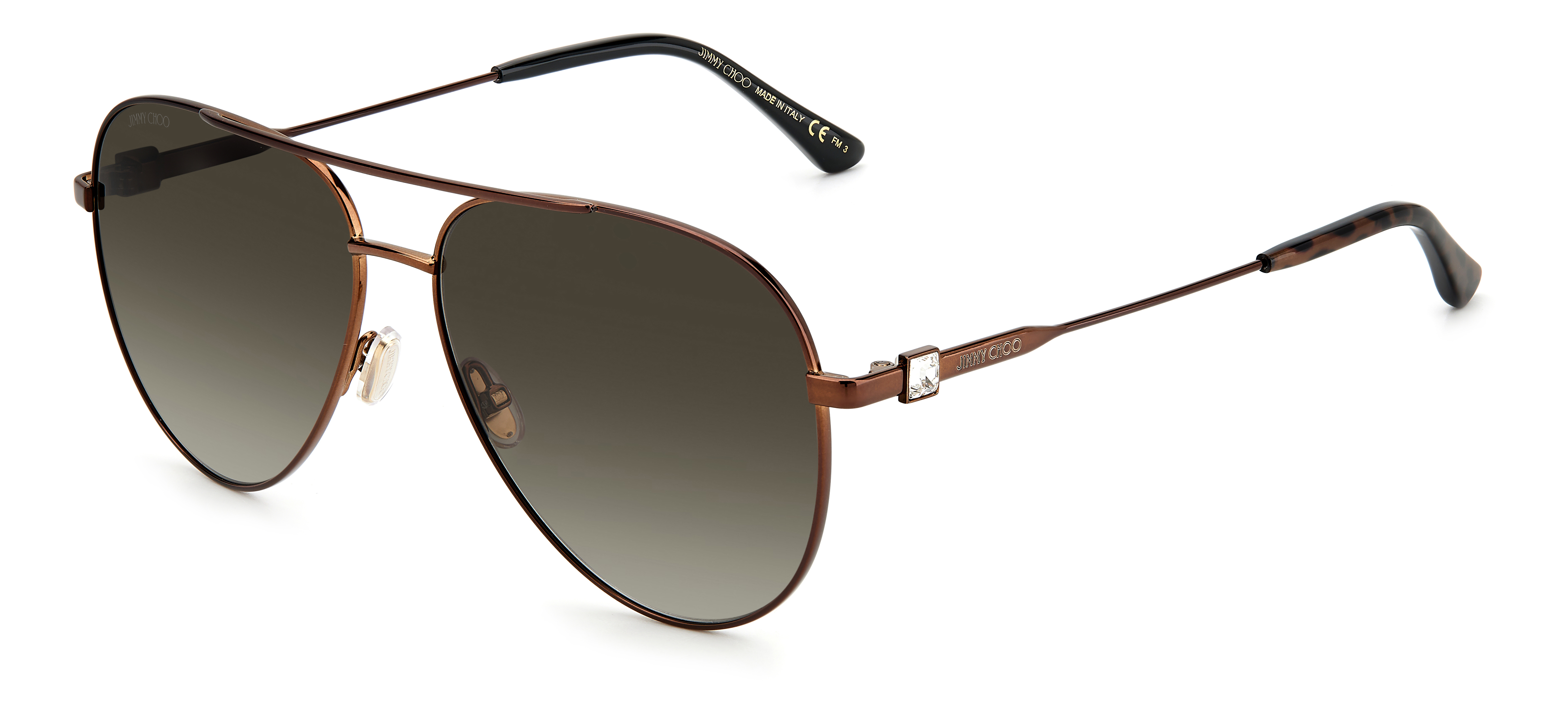 Jimmy Choo OLLY/S 2M29O 60-14-145 Pilot Sunglasses Woman model wearing Jimmy Choo OLLY/S 2M2 9O Sunglasses  main image 3